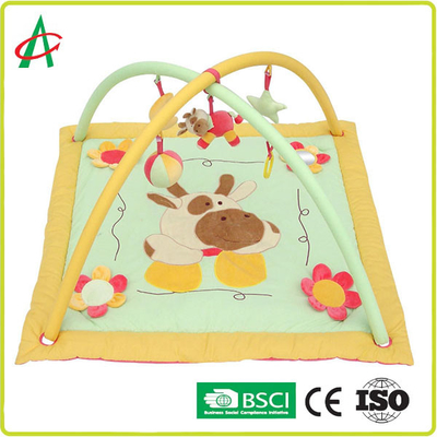 EN71 Square Baby Crawling Blanket With Animal Character Printing