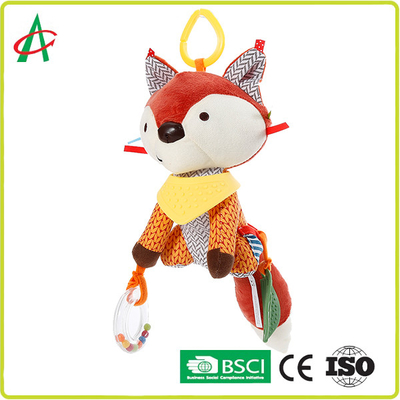 25cm Baby Plush Rattle Cute Fox Music Playing EN71 Standard