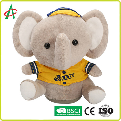 20cm Musical Plush Toys , CPSIA Peek A Boo Singing Elephant