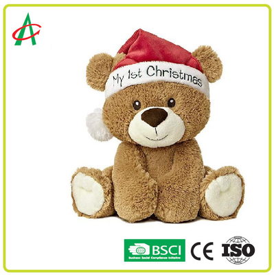 Lovely Teddy Bear Xmas Gift Plush Toy Stuffed Animal My 1st Christmas Customize