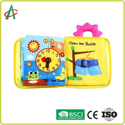 CPSIA Cotton Baby Rag Books , 25cm Cloth Books For Infants