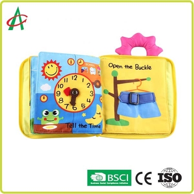 Polyester 20x20cm Soft Cloth Books For Babies ASTM Standard