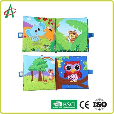 Polyester 20x20cm Soft Cloth Books For Babies ASTM Standard