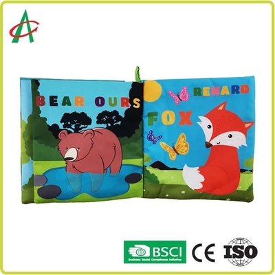EN71 Soft Books For Infants , 20cm Plush Baby Book