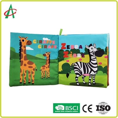EN71 Soft Books For Infants , 20cm Plush Baby Book