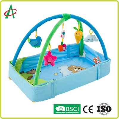 Foldable Washable Baby Play Mat 76cm Multi Color With Cute Stuffed Toy