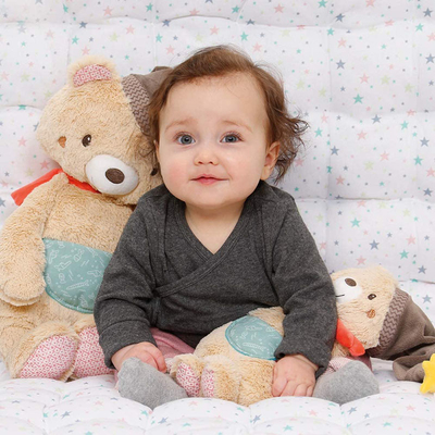 SNAS Soft Toy Bear Bright Colors 44x24x13cm For 0-4 Years Old