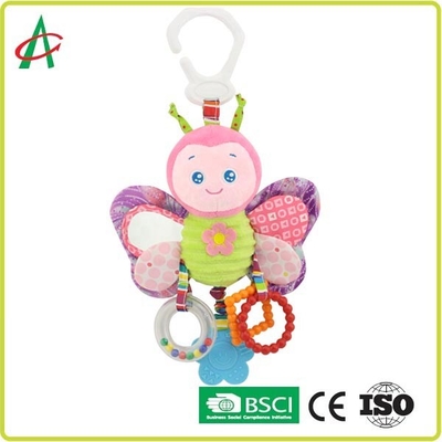 Bee Baby Plush Rattle Multi Functional Easy Cleaning