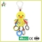 Yellow Duck Baby Plush Rattle 8x25cm For Girls And Boys