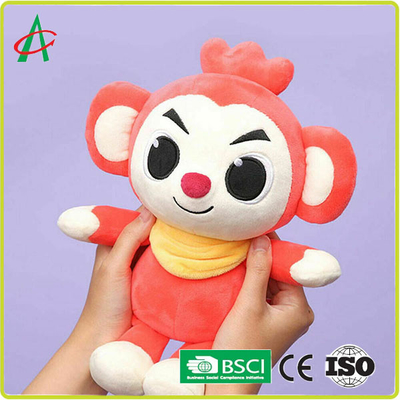 OEM 8'' Baby Animal Plush Toys , Monkey Plush Doll BSCI certificate