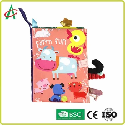 23cm Soft Books For Infants , ISO9001 Rag Books For Babies
