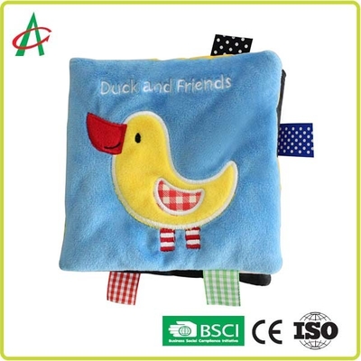 23cm 3D Soft Activity Book , EN71 Cloth Books For Babies