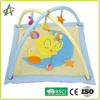 EN71 Square Baby Crawling Blanket With Animal Character Printing