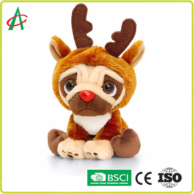 12 inch Musical Plush Toys , OEM Singing Christmas Dog Colorful