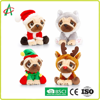 12 inch Musical Plush Toys , OEM Singing Christmas Dog Colorful