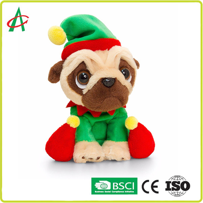 12 inch Musical Plush Toys , OEM Singing Christmas Dog Colorful