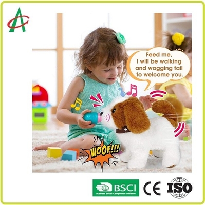 9.8'' Interactive Stuffed Puppy Walking barking singing