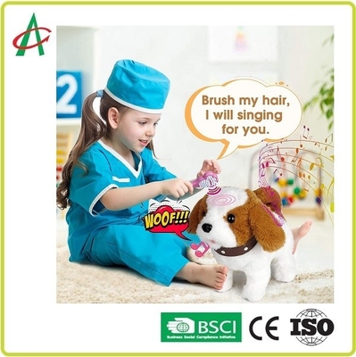 9.8'' Interactive Stuffed Puppy Walking barking singing