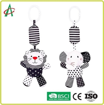 19CM Baby Hanging Rattle Toys , OEM Stroller Toys For Baby