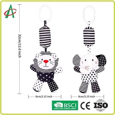 19CM Baby Hanging Rattle Toys , OEM Stroller Toys For Baby