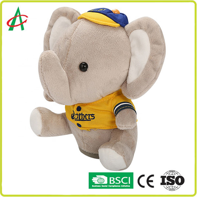 20cm Musical Plush Toys , CPSIA Peek A Boo Singing Elephant