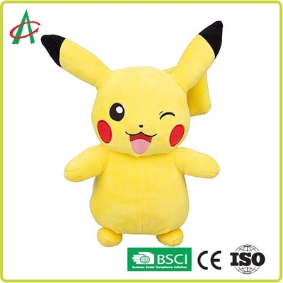 12" Pikachu Stuffed Animal Embroidery with handcraft