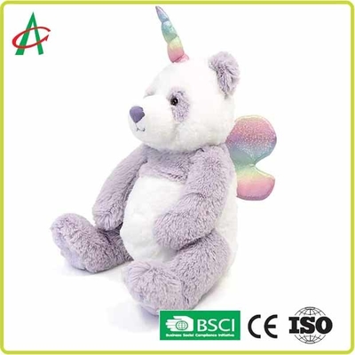 9&quot; Cuddly Panda Unicorn Stuffed Animal with wings EN71 Standard