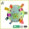 6 Inches Baby Plush Rattle , Multicolor Tag Rattle Ball