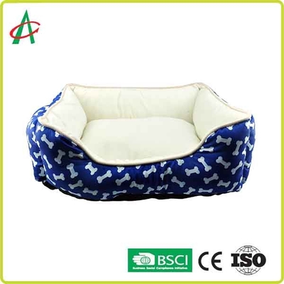 Rectangle Fluffy Dog Blanket , CPSC Soft Pet Bed With Anti Slip Bottom
