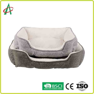 Rectangle Fluffy Dog Blanket , CPSC Soft Pet Bed With Anti Slip Bottom