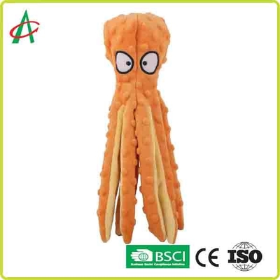 32cm*8cm Indestructible Pet Plush Toy Chew Proof Embroidered Eyes