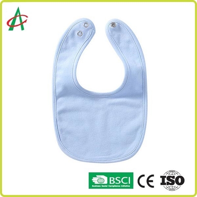 Adjustable Snap Muslin Baby Bibs , 22x24cm Waterproof Bibs For Babies