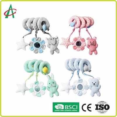 Newborn 20cm Spiral Pram Toy With Rattle And BB Squeaky