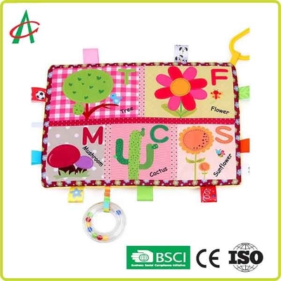 BSCI 29.7x21cm Baby Comforter Toy ultra soft plush Fruit And Animal Printing