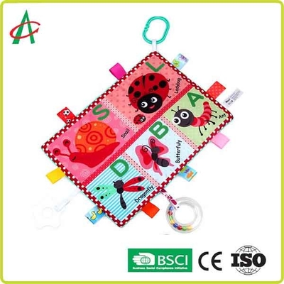BSCI 29.7x21cm Baby Comforter Toy ultra soft plush Fruit And Animal Printing