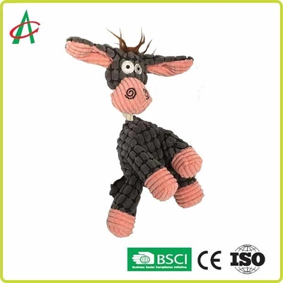 Durable Pet Interactive Squeaky Toy Donkey Plush Pet Toys For Puppy And Medium Dogs
