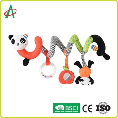 BSCI Baby Panda Plush Spiral Toy With Mirrors Customized