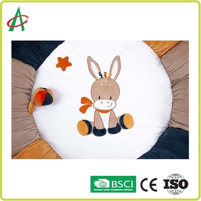 AZO Free bOA fabric Baby Gym Play Mat With Mini Plush Animal Toys