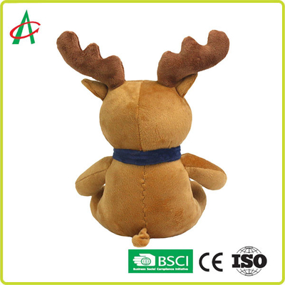 CPSC 20cm High Red Nose Reindeer Stuffed Animal With T Shirt And Scarf