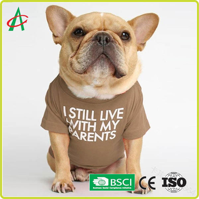 ODM Full Handcraft Sewing Cotton Pet T Shirt With Printed Names