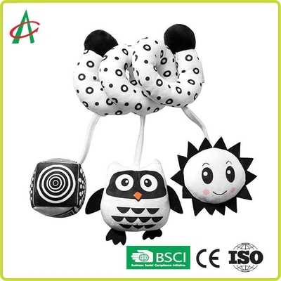 ASTM EN71 Compliance Safe Plush Spiral Pram Toy For Baby