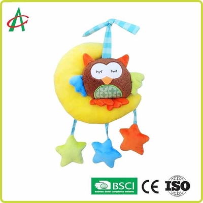 EN71 No Irritation Hanging Moon And Star Baby Plush Toys