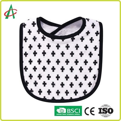 100% Combed Cotton Absorbent Unisex Baby Drool Bibs With Adjustable Snap
