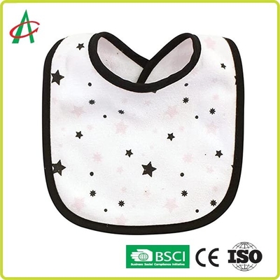 100% Combed Cotton Absorbent Unisex Baby Drool Bibs With Adjustable Snap