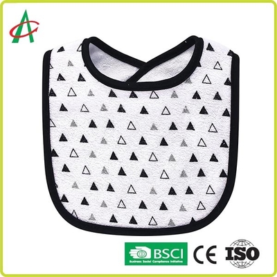 100% Combed Cotton Absorbent Unisex Baby Drool Bibs With Adjustable Snap