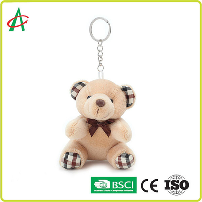 PP Cotton Filled Mini Stuffed Bear Keychain BSCI Certificated