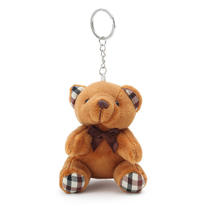 EN71 Handcrafted Embroidery Mini Stuffed Bear Keychain