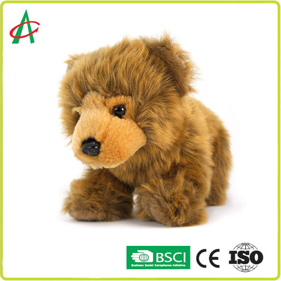 No Phthalates Cute Style Realistic Brown Baby Grizzly Bear Stuffed Toy
