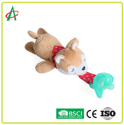Washable Pacifier Plush Toy Pacifier Clip CE/BSCI Certificate
