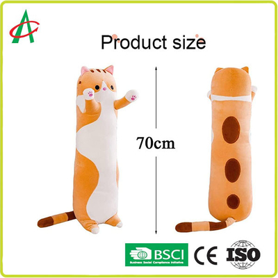 OEM ODM House Decoration Plush Cartoon Cat Pillow 70cm